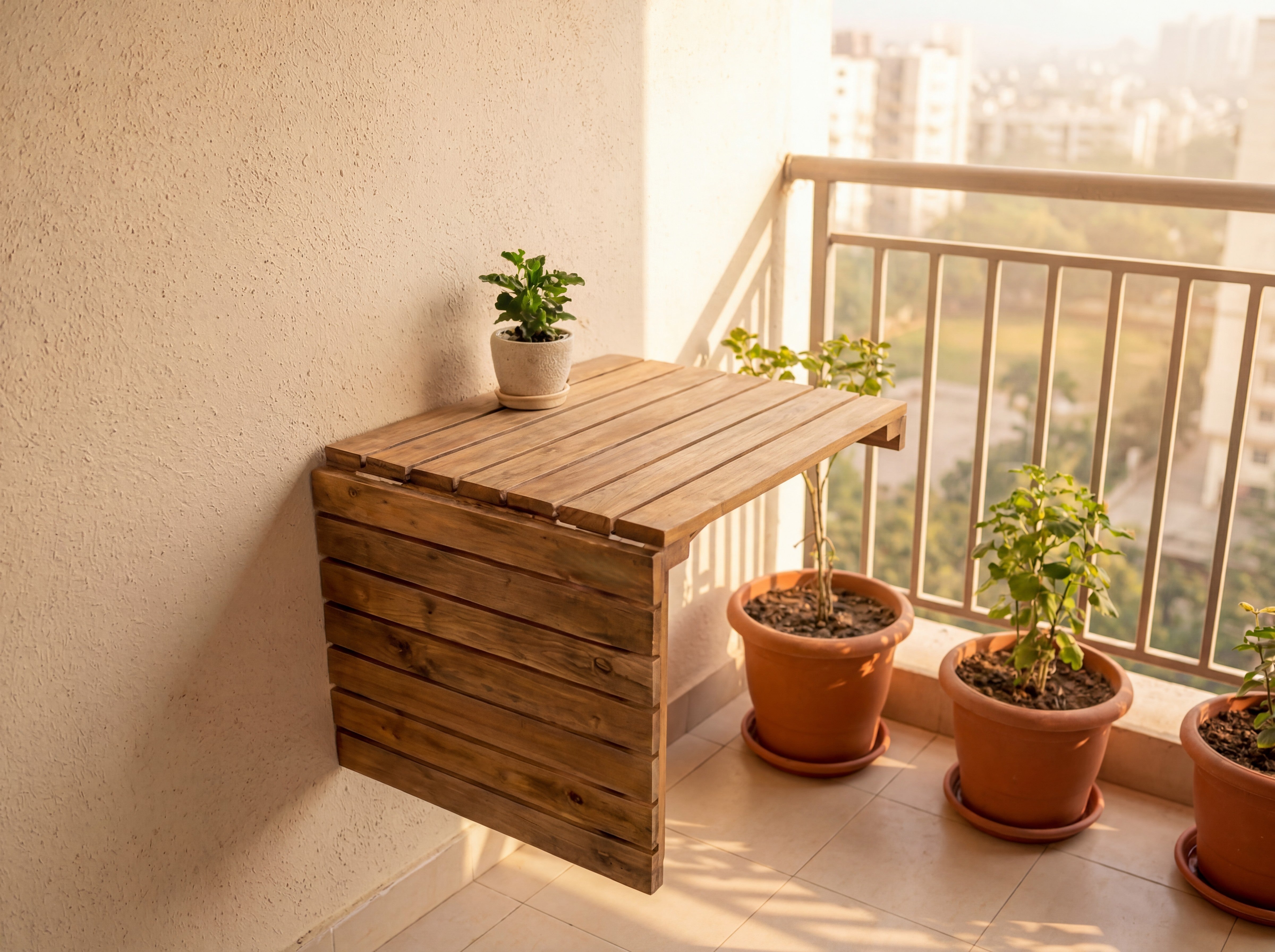 The Folding Wall Table.